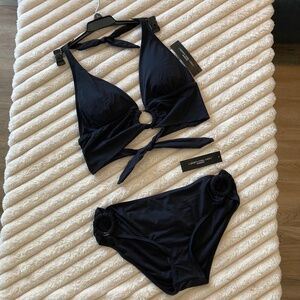 🖤 Carmen Marc Valvo Side Ring Bikini Set - Size Large 🖤